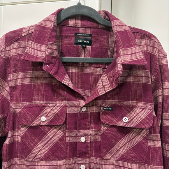 Men’s Brixton Bowery flannel button down shirt - Picture 5 of 8